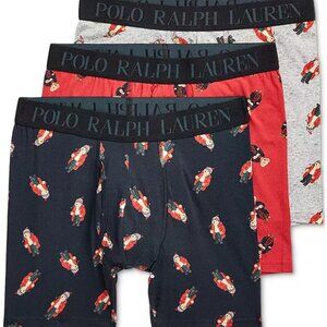 Polo Ralph Lauren Cooling Cotton Modal Boxer Briefs, Pack of 3